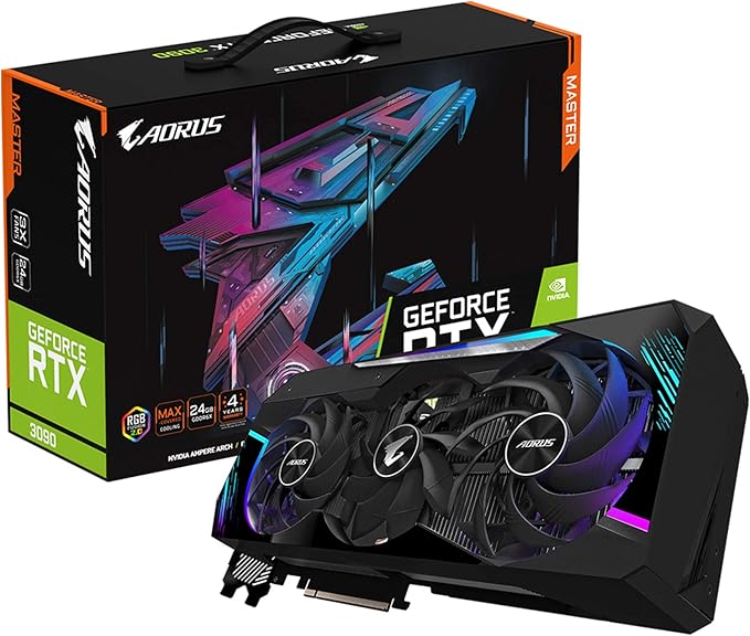 gigabyte 技嘉 aorus geforce rtx 3090 主显卡 24 gb